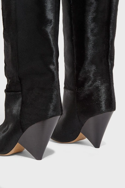 Shop Isabel Marant Lostynn Knee Length Boots In Black