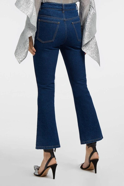 Shop Attico Blanca Cropped Flared Jeans