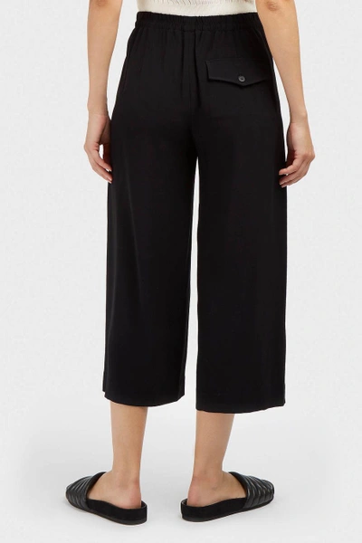 Shop Helmut Lang Crepe Culottes