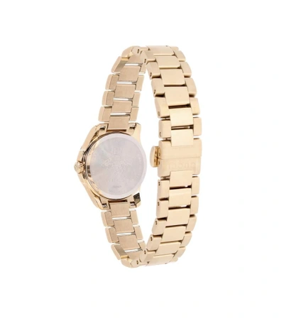 Shop Gucci G-timeless Small Gold-plated Stainless Steel Watch