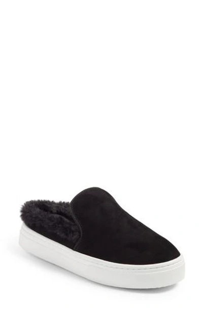 Shop Sam Edelman Levonne Platform Sneaker Mule In Black Suede