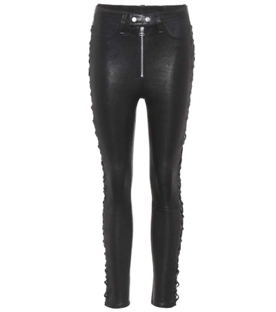 Shop Rag & Bone Kiku Leather Trousers In Female
