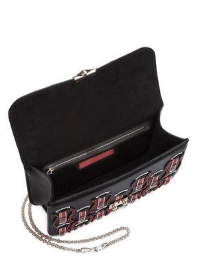 Shop Valentino Medium Lock Shoulder Bag In Black
