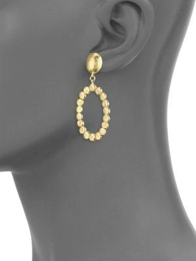 Shop Gurhan Women's 22k Gold Pebble Drop Hoop Earrings In Yellow Gold