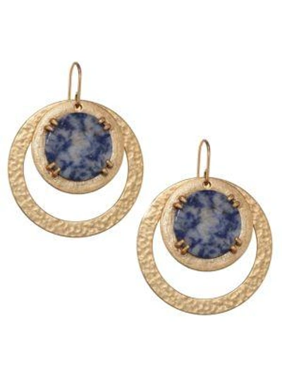 Shop Stephanie Kantis Paris Double Drop Earrings In Yellow Gold