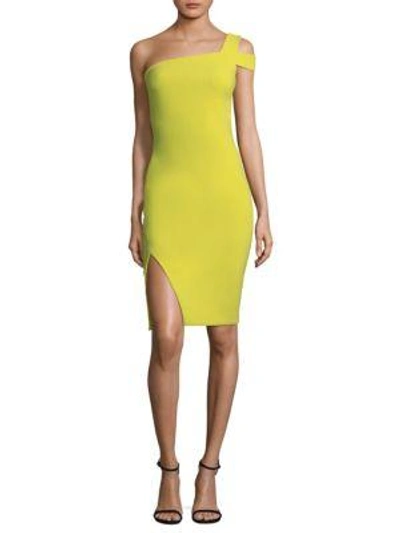 Shop Likely Packard Cut-out Shoulder Bodycon Dress In Apple Green