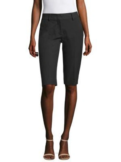 Shop Piazza Sempione Slim Walking Shorts In Black