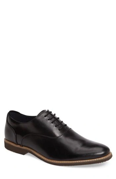 Shop Steve Madden Nunan Plain Toe Oxford In Black