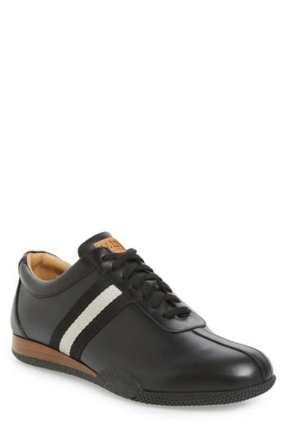 Shop Bally 'frenz' Perforated Sneaker In Black/ Black