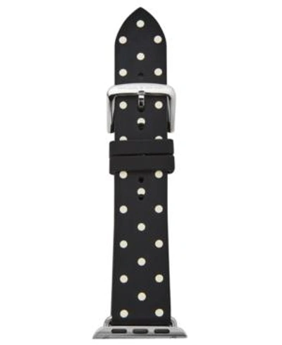 Shop Kate Spade New York Women's Black & White Dot Silicone Apple Watch Strap