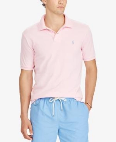 Shop Polo Ralph Lauren Men's Custom Slim Fit Polo In Carmel Pink