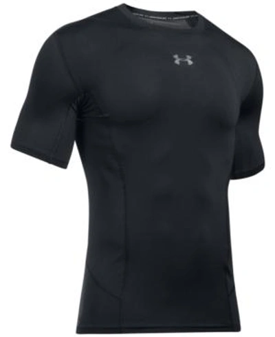 Shop Under Armour Printed Supervent Coolswitch Compression T-shirt In Black