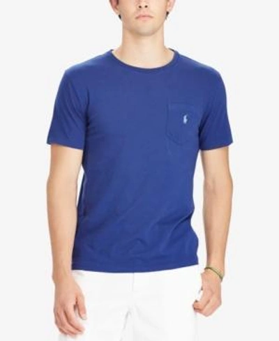 Shop Polo Ralph Lauren Men's Custom Slim Fit T-shirt In Fall Royal