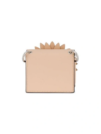 Shop Fendi Pink Kan I F Micro Leather Bag