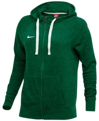 Shop Nike Gym Vintage Hoodie In Team Dark Green