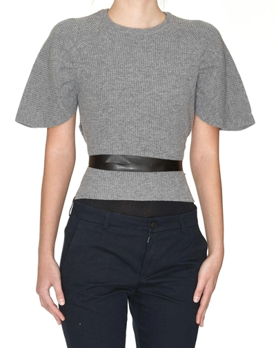 Shop Red Valentino Sweater In Grey