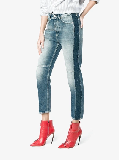 Shop Golden Goose Deluxe Brand Happy High-rise Cropped Jeans In Blue