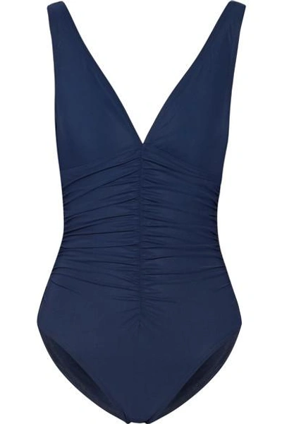 Shop Karla Colletto Basic Ruched Underwired Swimsuit