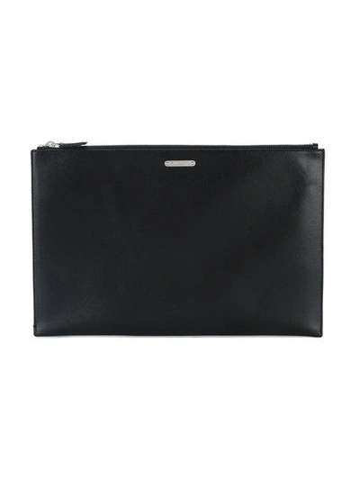 Shop Saint Laurent Large Tablet Holder - Black