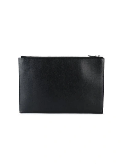Shop Saint Laurent Large Tablet Holder - Black