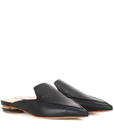 Shop Nicholas Kirkwood Beya Leather Mules In Black