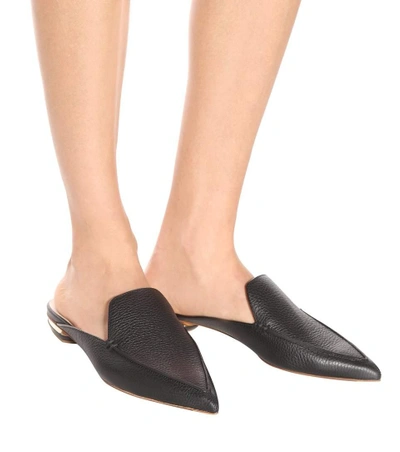 Shop Nicholas Kirkwood Beya Leather Mules In Black