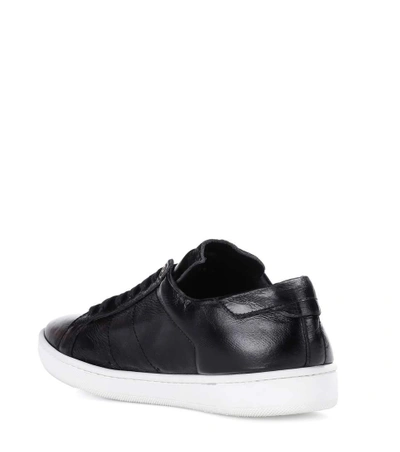 Shop Saint Laurent Sl/01 Signature Court Classic Sneakers In Black