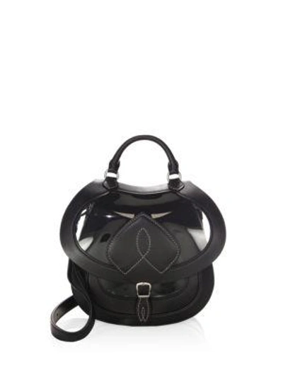 Shop Maison Margiela Flap Leather Shoulder Bag In Black