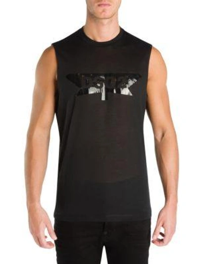 Shop Dsquared2 Sport-fit Jersey Tank Top In Black
