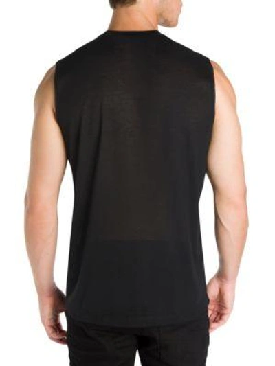 Shop Dsquared2 Sport-fit Jersey Tank Top In Black