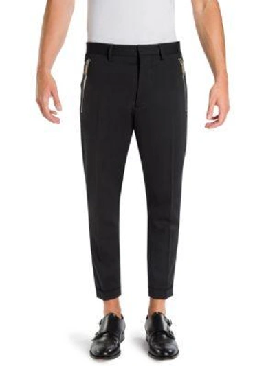 Shop Dsquared2 Hockney Dark Trousers In Black