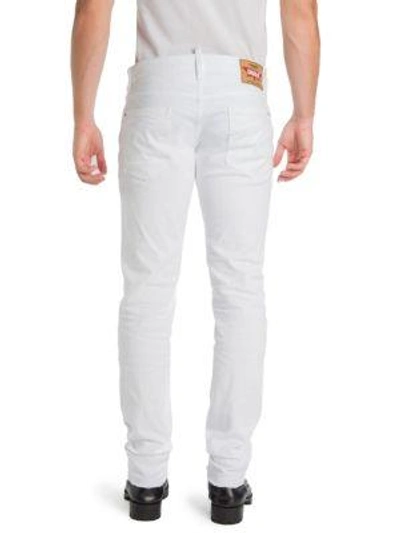Shop Dsquared2 Slim-fit Bull Jeans In White