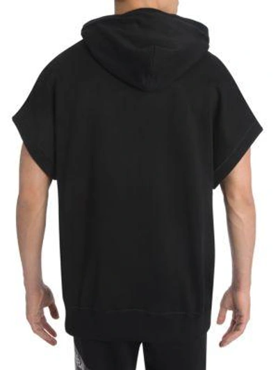 Shop Dolce & Gabbana Dolman-sleeve Cotton Hoodie In Black