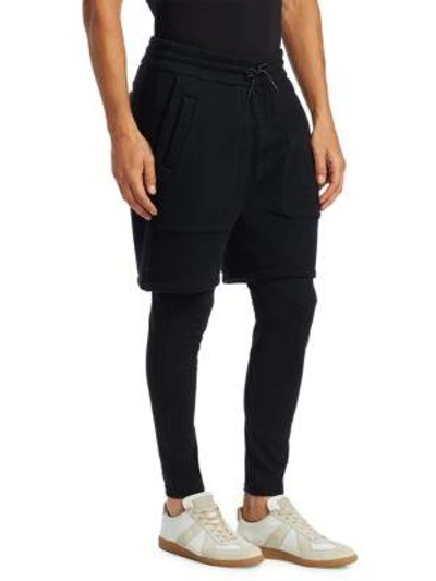 SAKS FIFTH AVENUE Saks Fifth Avenue X Anthony Davis Knit Shorts with Leggings 