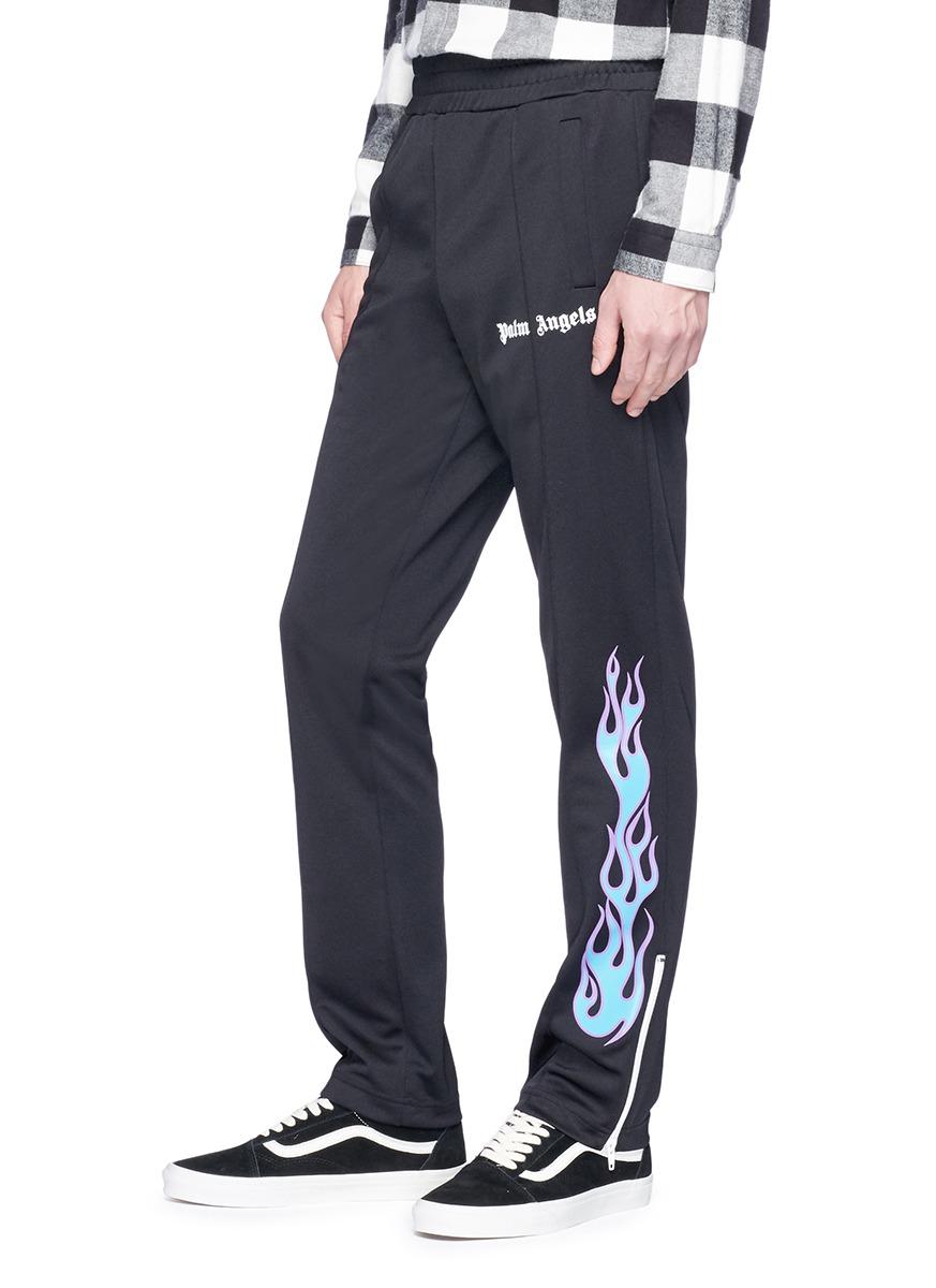 palm angels flame track pants