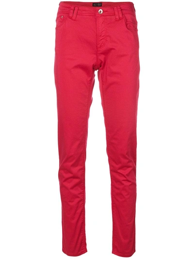 Shop Armani Jeans Straight Trousers
