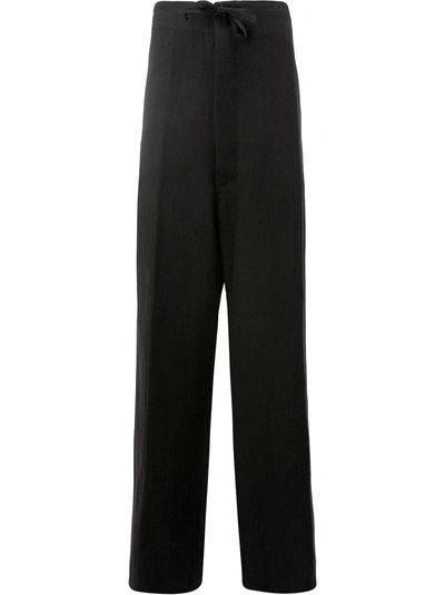 Shop Ann Demeulemeester Drawstring Trousers