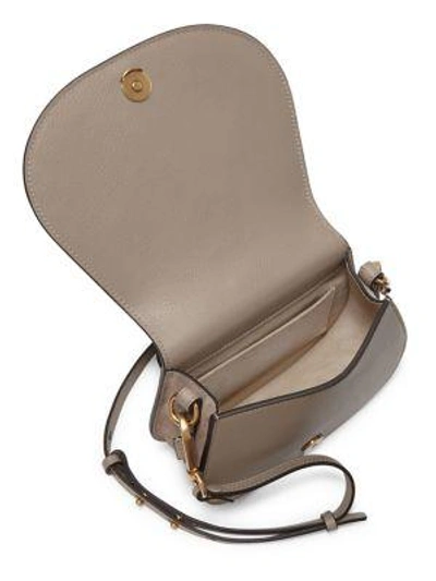 Shop Chloé Nile Leather Shoulder Bag In Motty Grey