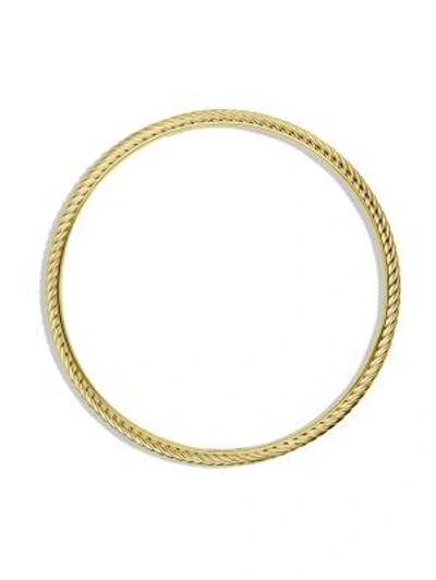 Shop David Yurman Cable Classics Bangle In Gold