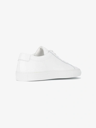 Shop Common Projects White Achilles Leather Low Top Sneakers - Unisex - Leather/rubber In Neutrals
