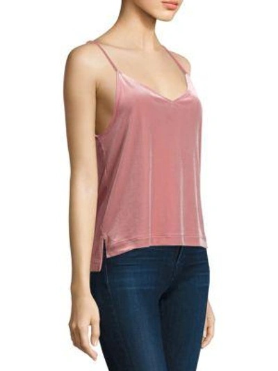 Shop Rag & Bone Amber Velvet Camisole In Deep Pink