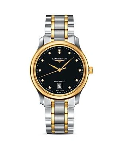 Shop Longines Master Collection Watch, 38.5mm In Black/gold