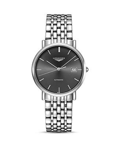 Shop Longines Elegant Watch, 37mm In Gray
