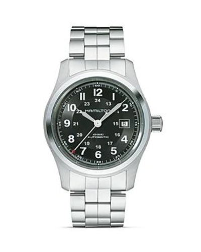 Shop Hamilton Khaki Field Automatic Watch, 42mm In Black