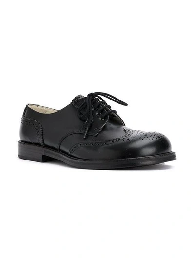Shop Christopher Nemeth Brogue Detailing Shoes - Black