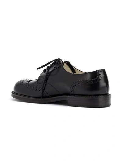 Shop Christopher Nemeth Brogue Detailing Shoes - Black