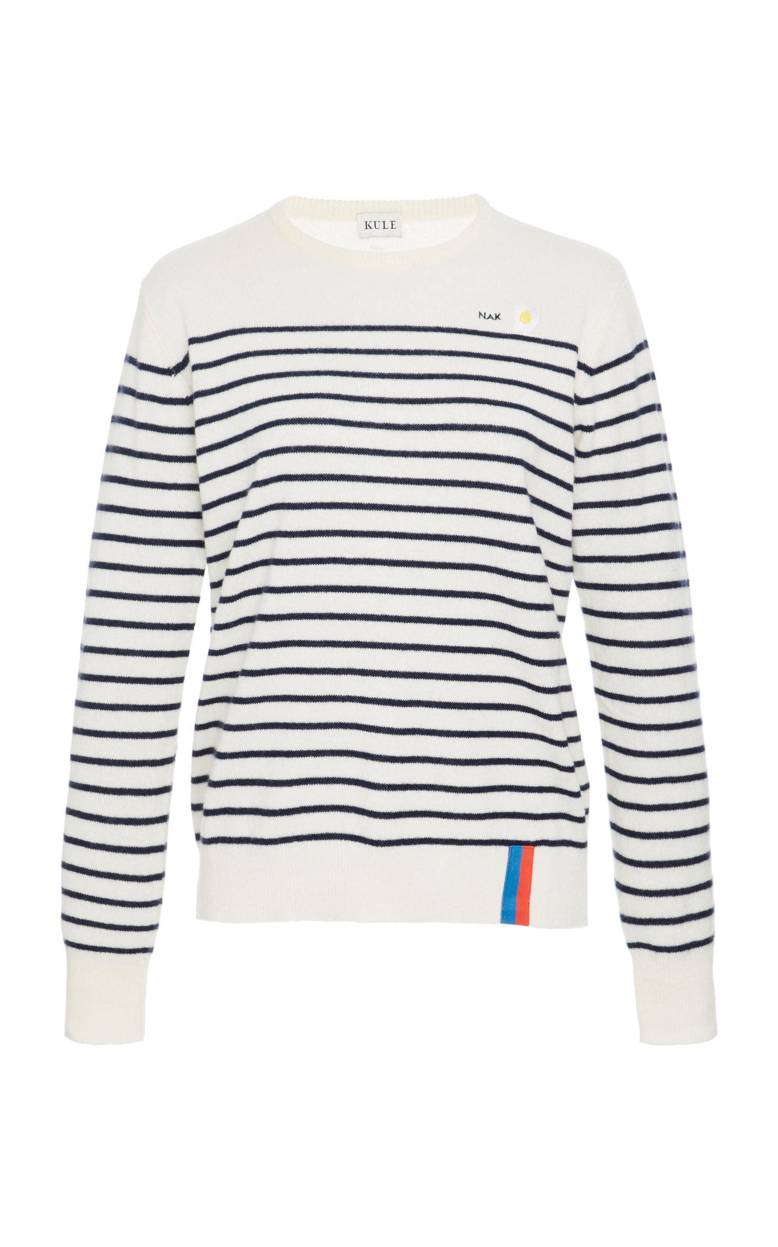 Kule Sophie Sweater With French Fries Emoji In Stripe | ModeSens