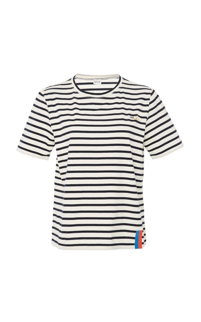 Shop Kule Modern Tee With Banana Emoji In Stripe