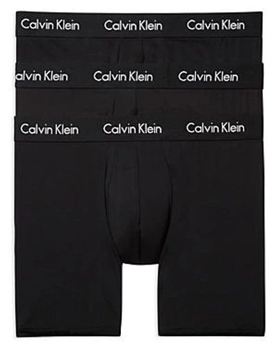 Shop Calvin Klein Boxer Briefs, Pack Of 3 In Black