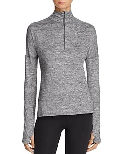 Shop Nike Dry Element Half-zip Top In Dark Gray Heather